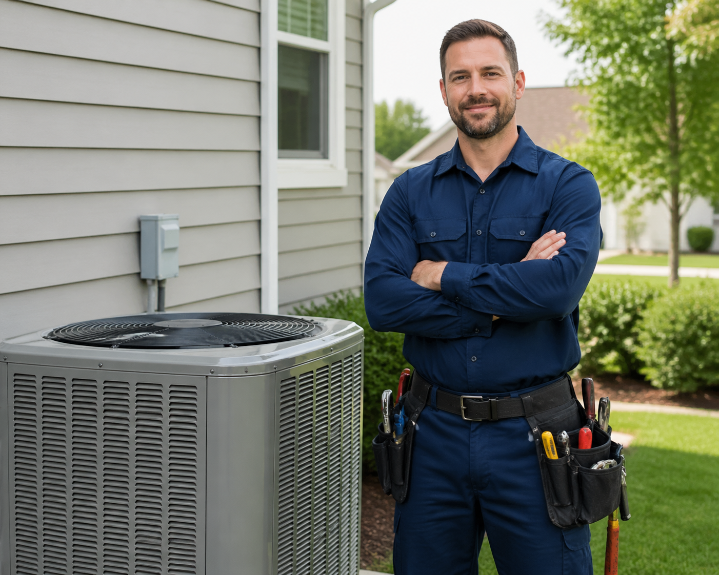 Summit Comfort Systems NATE-certified HVAC technician